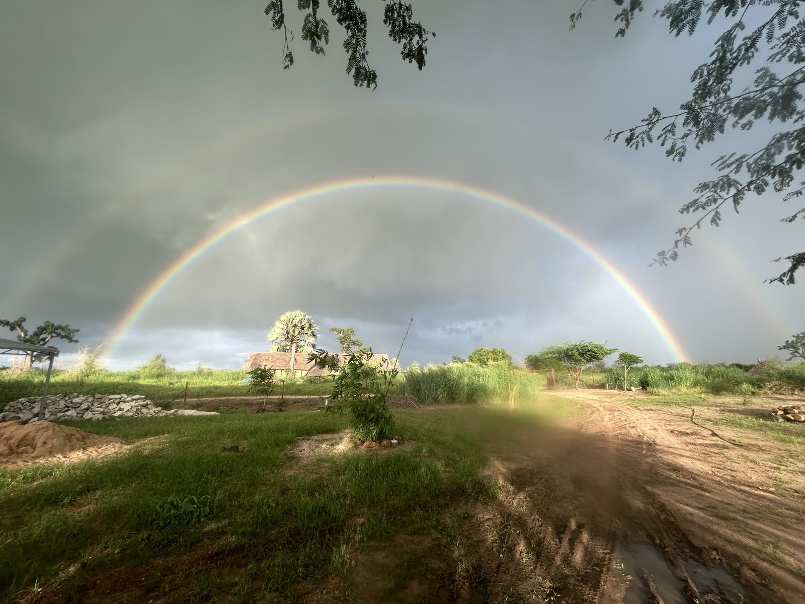 Sunset over the Somone lagoon